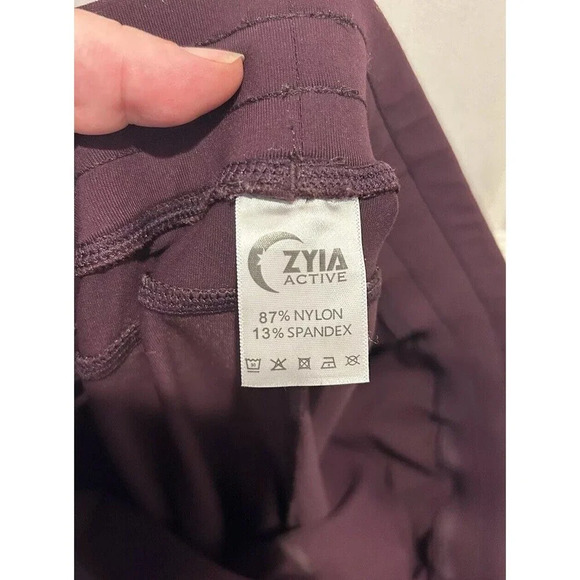Zyia Active Burgundy Maroon Jogger Pants Medium M Women's‎ Gym - Picture 7 of 8